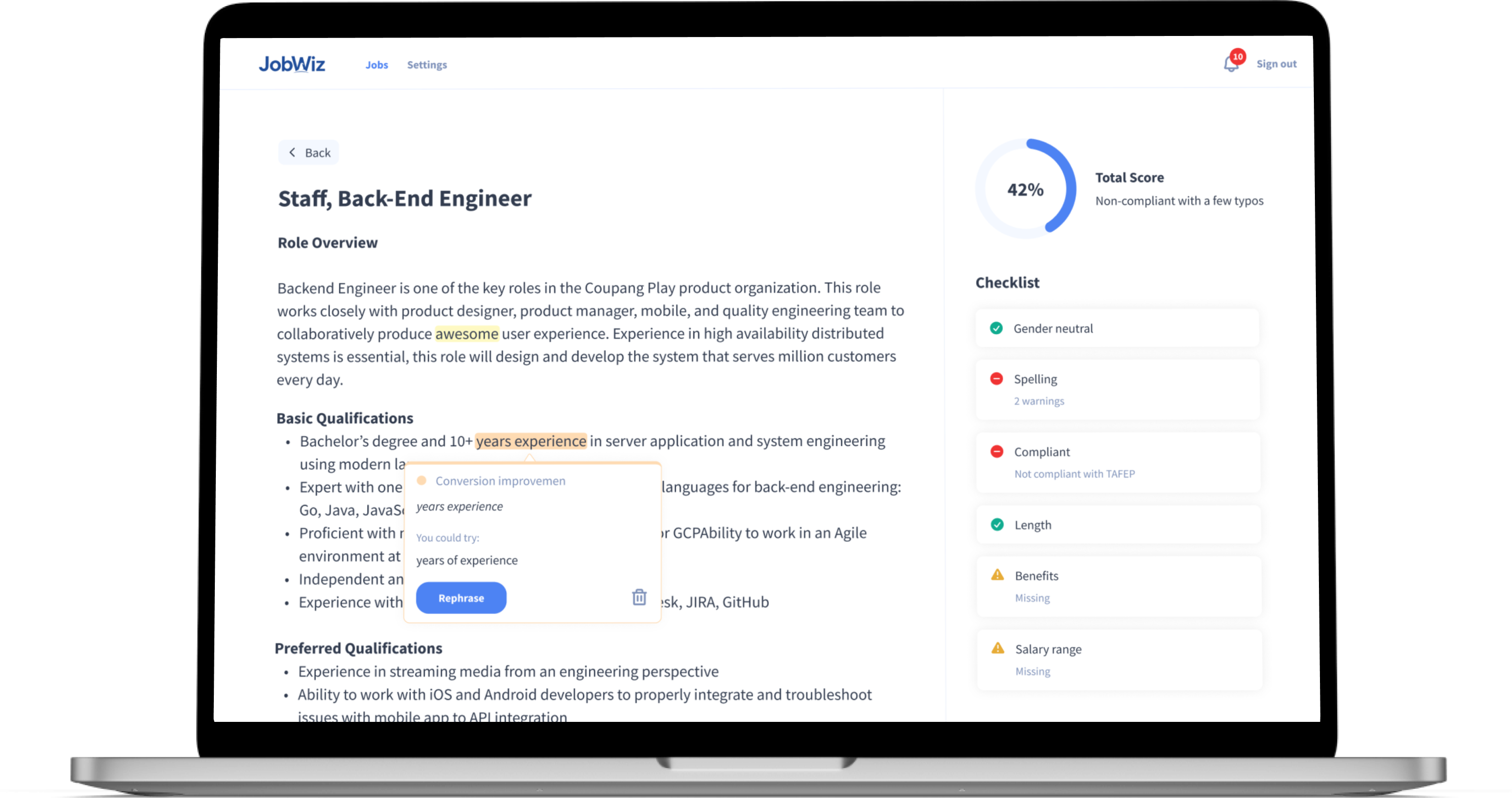 Introducing Job Description Tool: New AI Assistant To Help You Write Better Job Ads Quickly & Easily